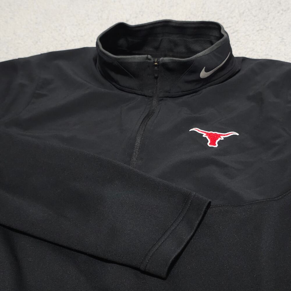 Nike Golf Texas Longhorns Dri-FIT Quarter Zip Pullover Mens Mock Neck Henley